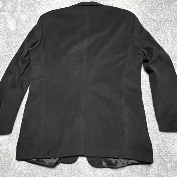 Banana Republic Made In Italy Blazer Jacket Mens 44R Black Wool Cashmere - Picture 3 of 11